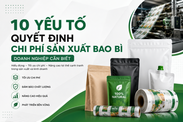10 yếu tố quyết định chi phí sản xuất bao bì doanh nghiệp cần biết